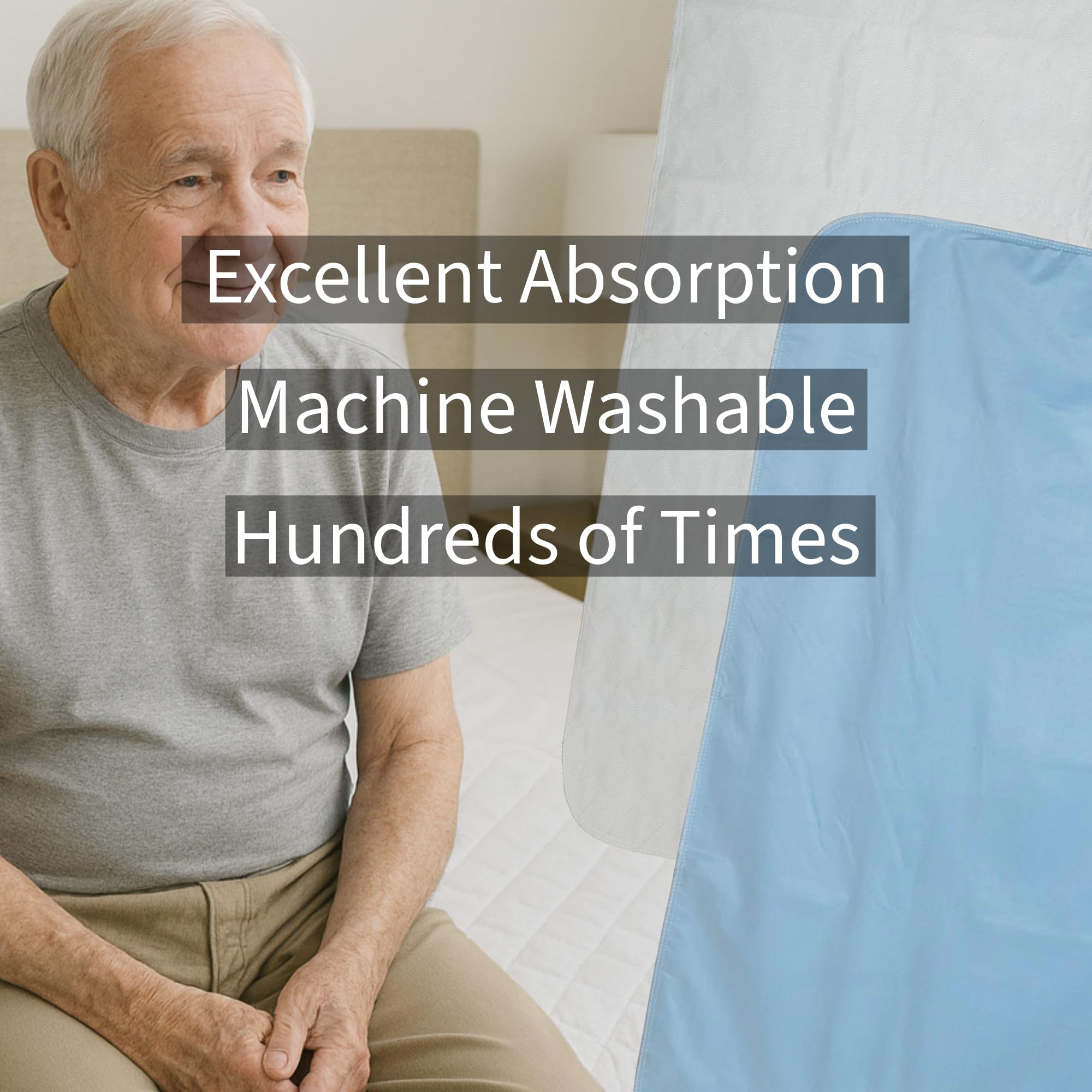 Vakly XL underpad being machine washed to highlight washable design