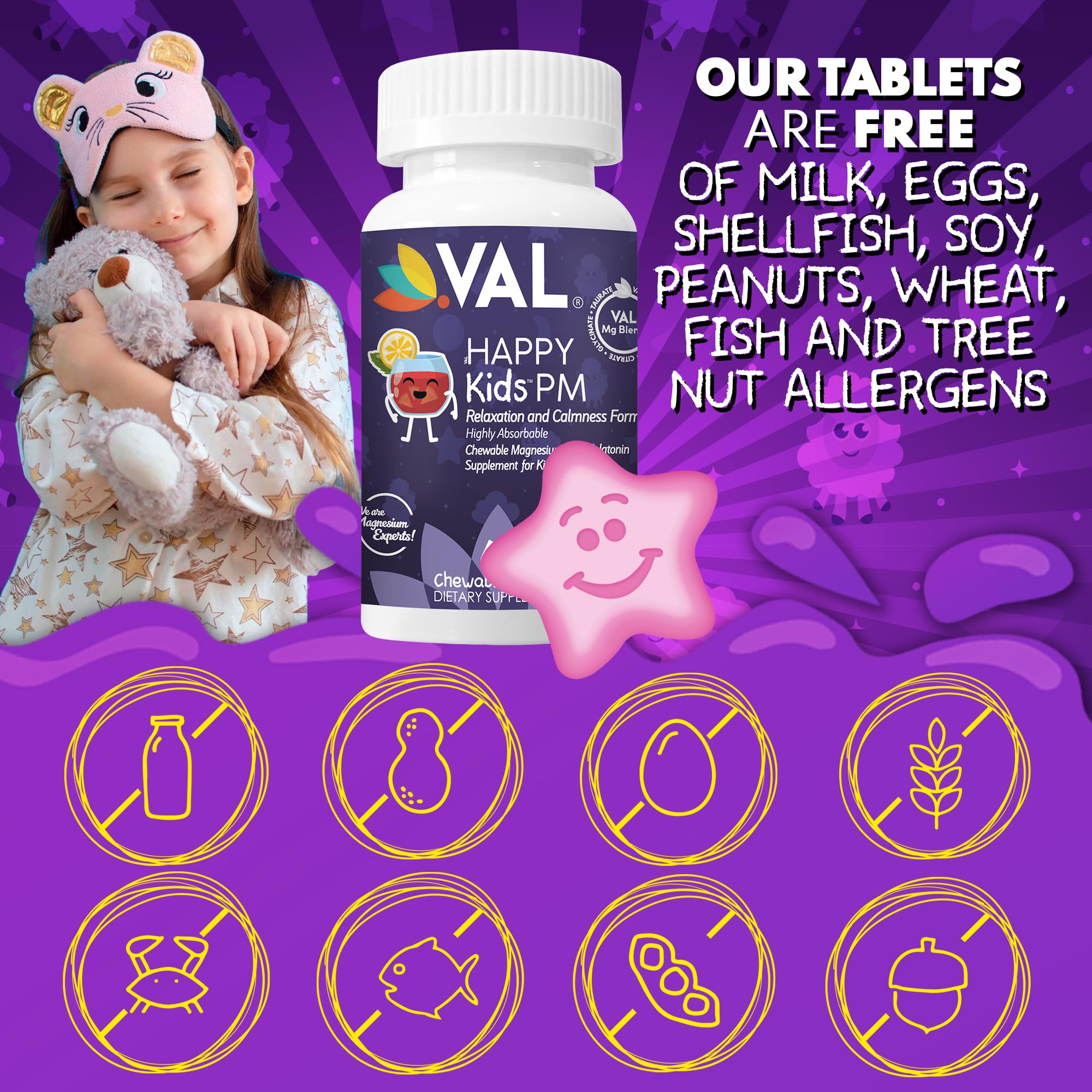 VAL Happy Kids PM naturally sweetened fruit punch taste kids enjoy