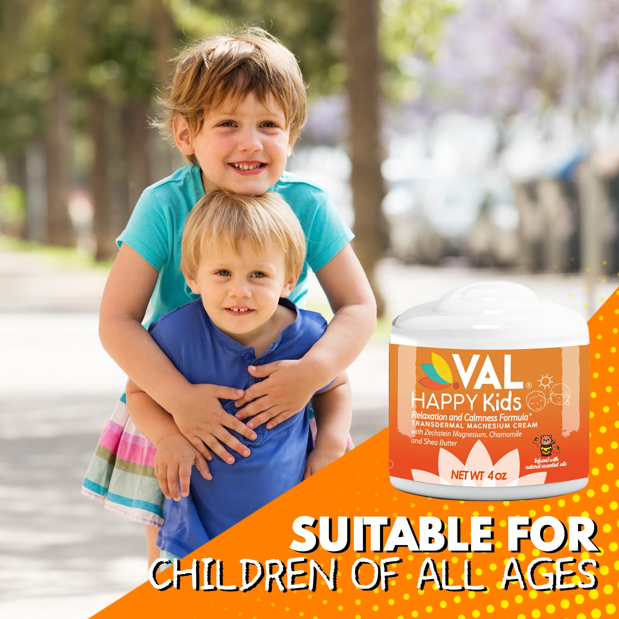 VAL Magnesium Cream for Kids bedtime routine with cozy blankets.