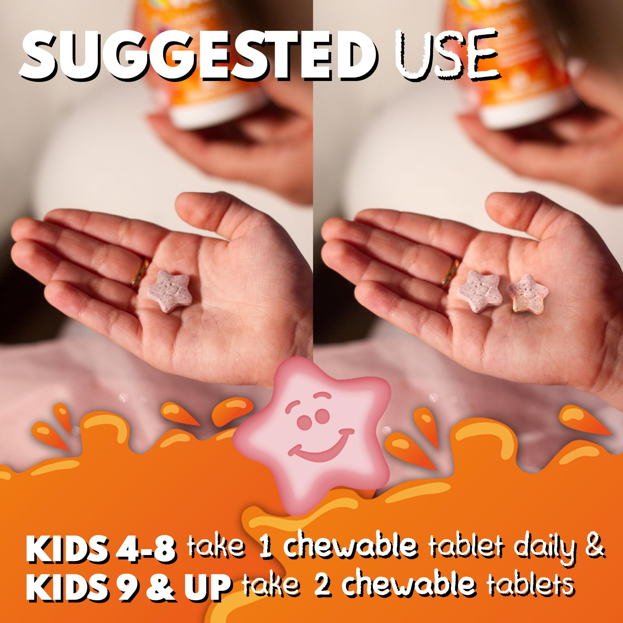 VAL Magnesium for Kids bottle label highlights vitamins B6, D, and C