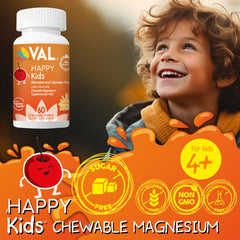 VAL Magnesium for Kids bottle with tablets for easy daily intake