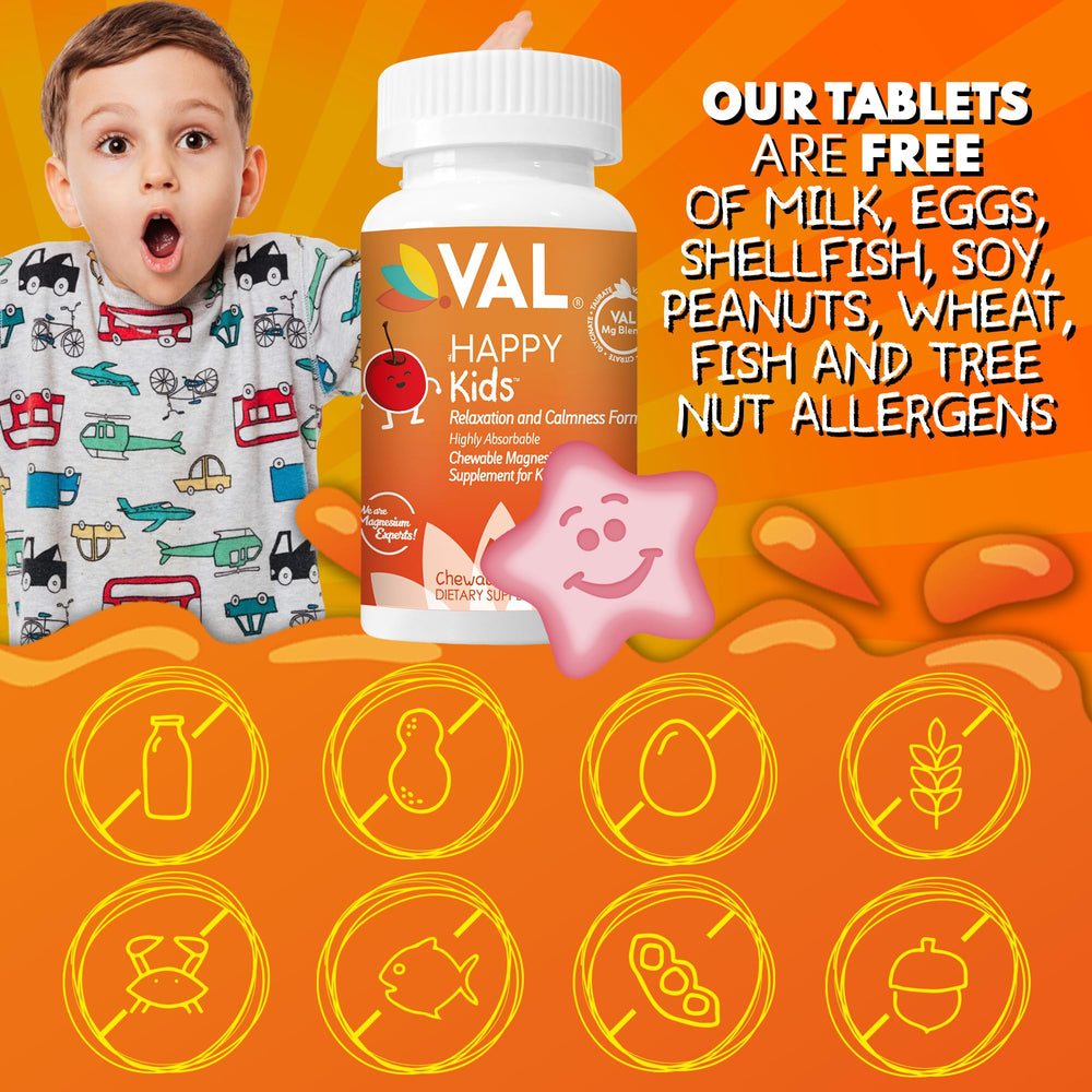 VAL Magnesium for Kids chewables held in hand ready to take