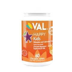 VAL Magnesium for Kids chewables closeup, grape flavor and kid-friendly texture