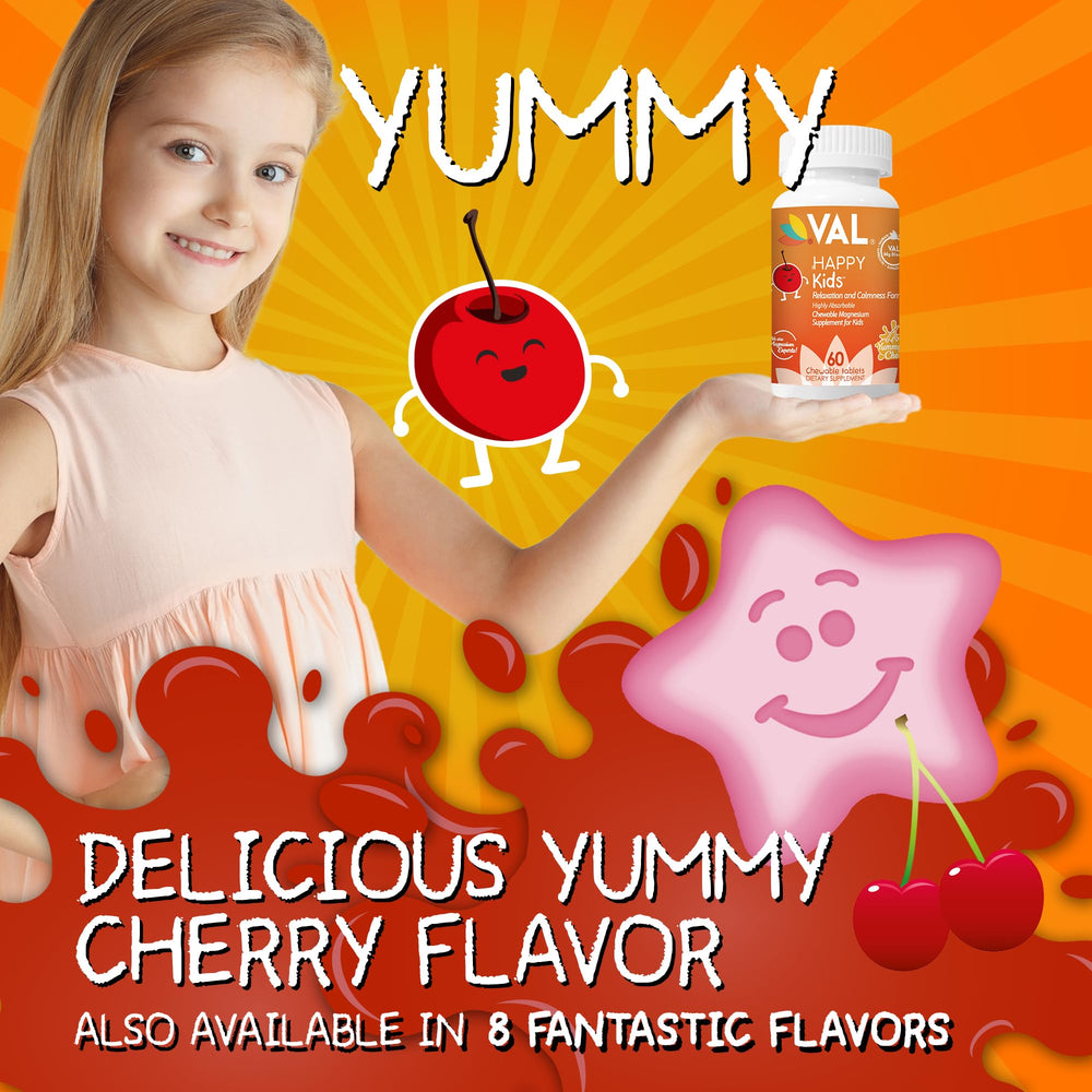 VAL Magnesium for Kids supplement scene on kitchen counter for routine