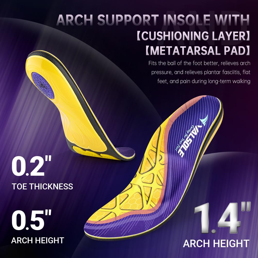 VALSOLE daily use insoles close-up highlight everyday comfort for extended wear.