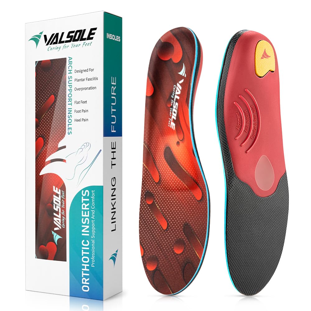 VALSOLE heavy-duty support insole front view provides all-day stability