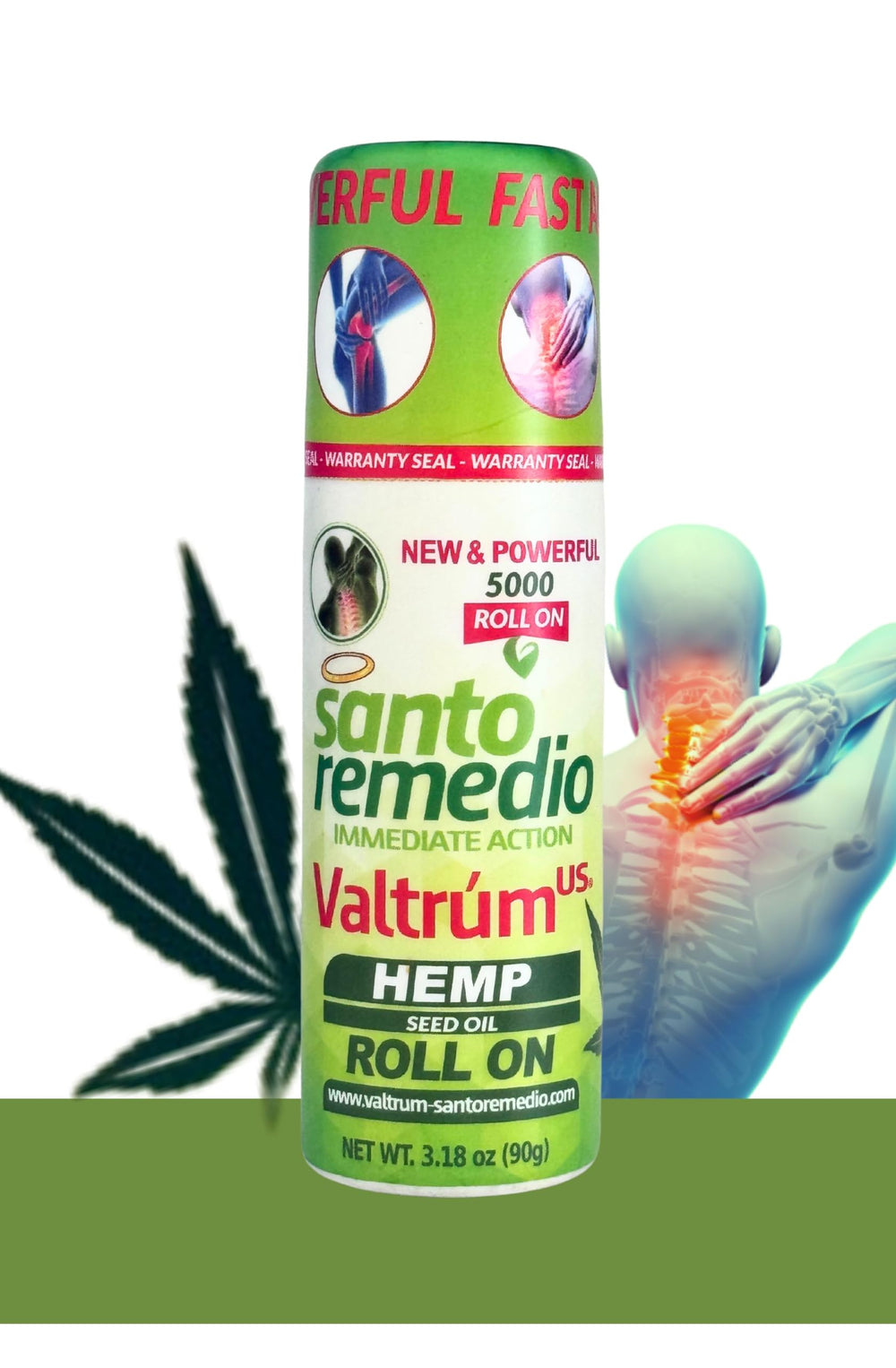 Valtrum Santo Remedio cream tube for targeted soothing relief.