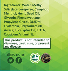 Valtrum Santo Remedio hemp seed oil formula offers gentle relief.