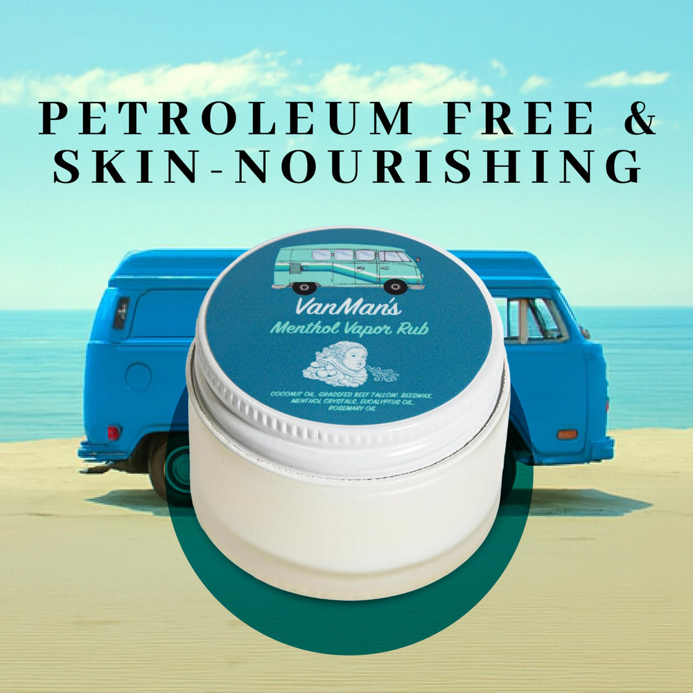 VanMan Menthol Vapor Rub for ages 2 plus highlights family-friendly use.