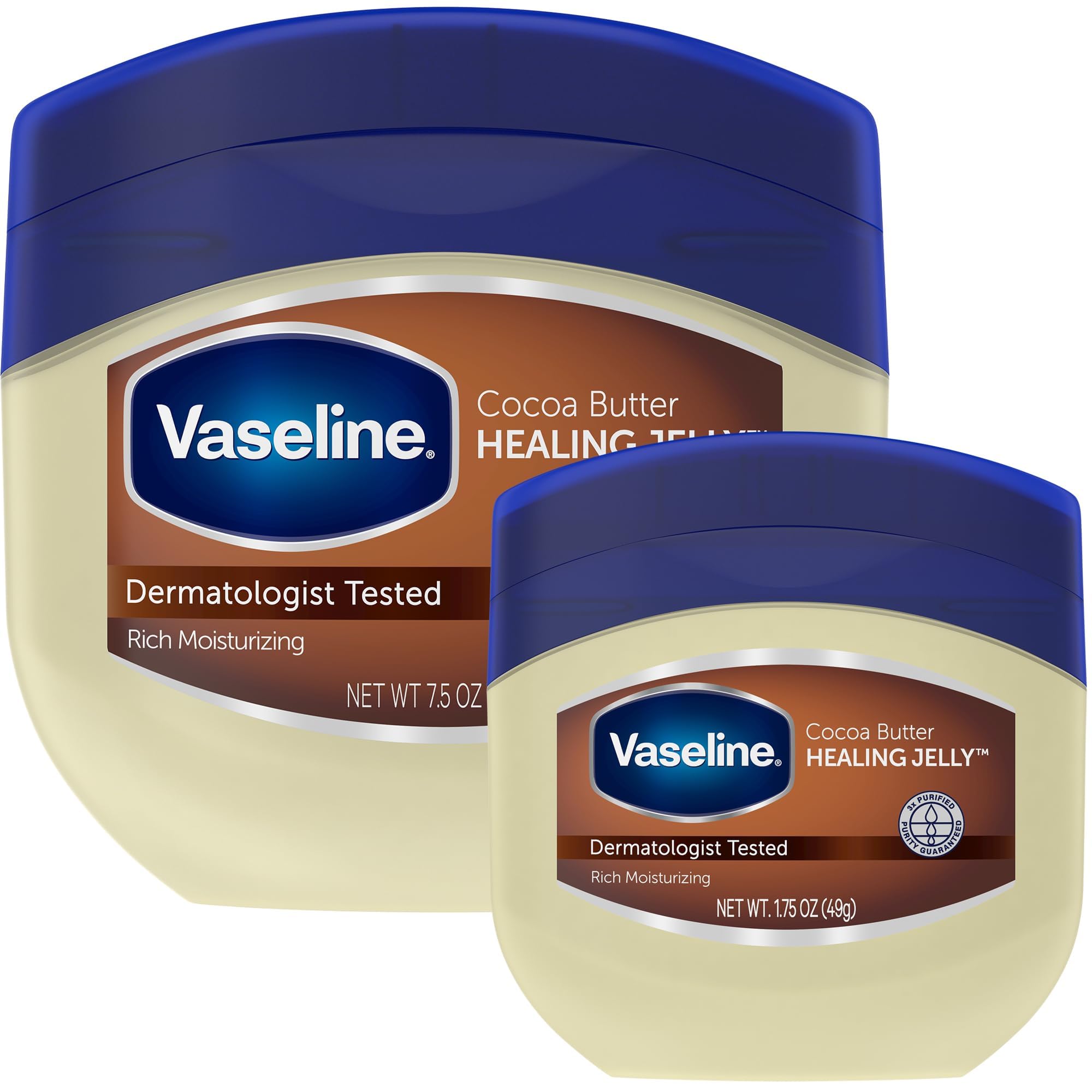 Vaseline Cocoa Butter Healing Jelly full-size jar for daily dry-skin care
