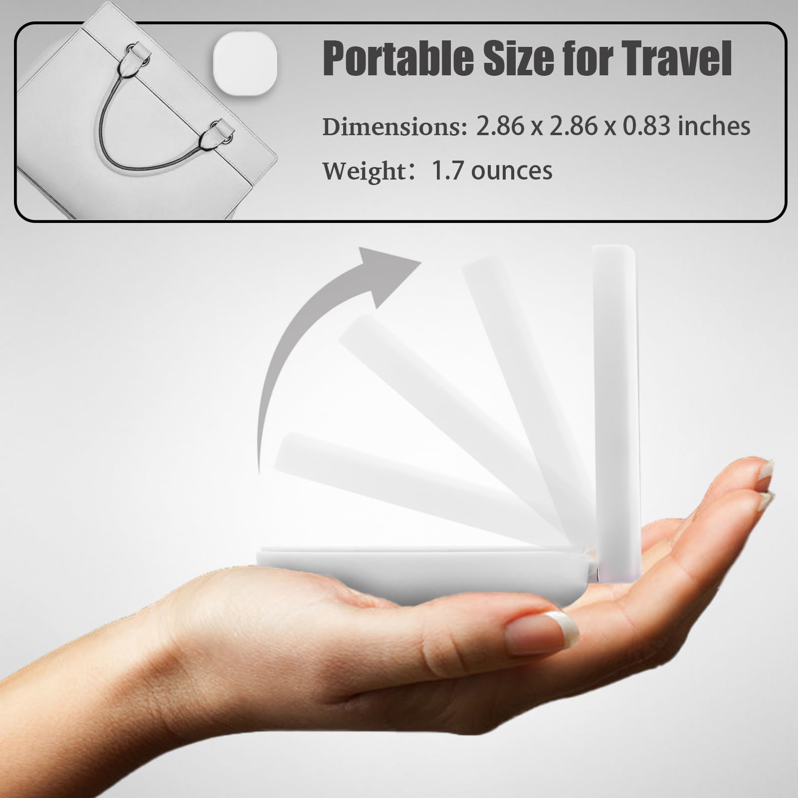 Vastsoon diseño compacto ideal para viajar y caber en bolsillos.