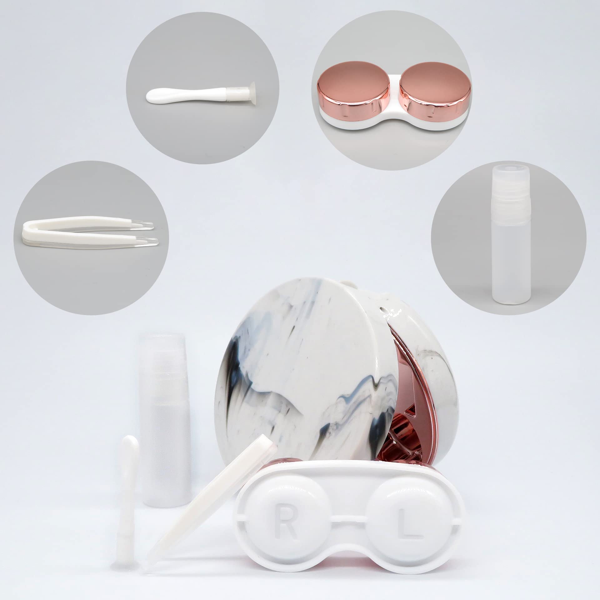 Vastsoon estuche de lentes de contacto, guarda lentes con seguridad.