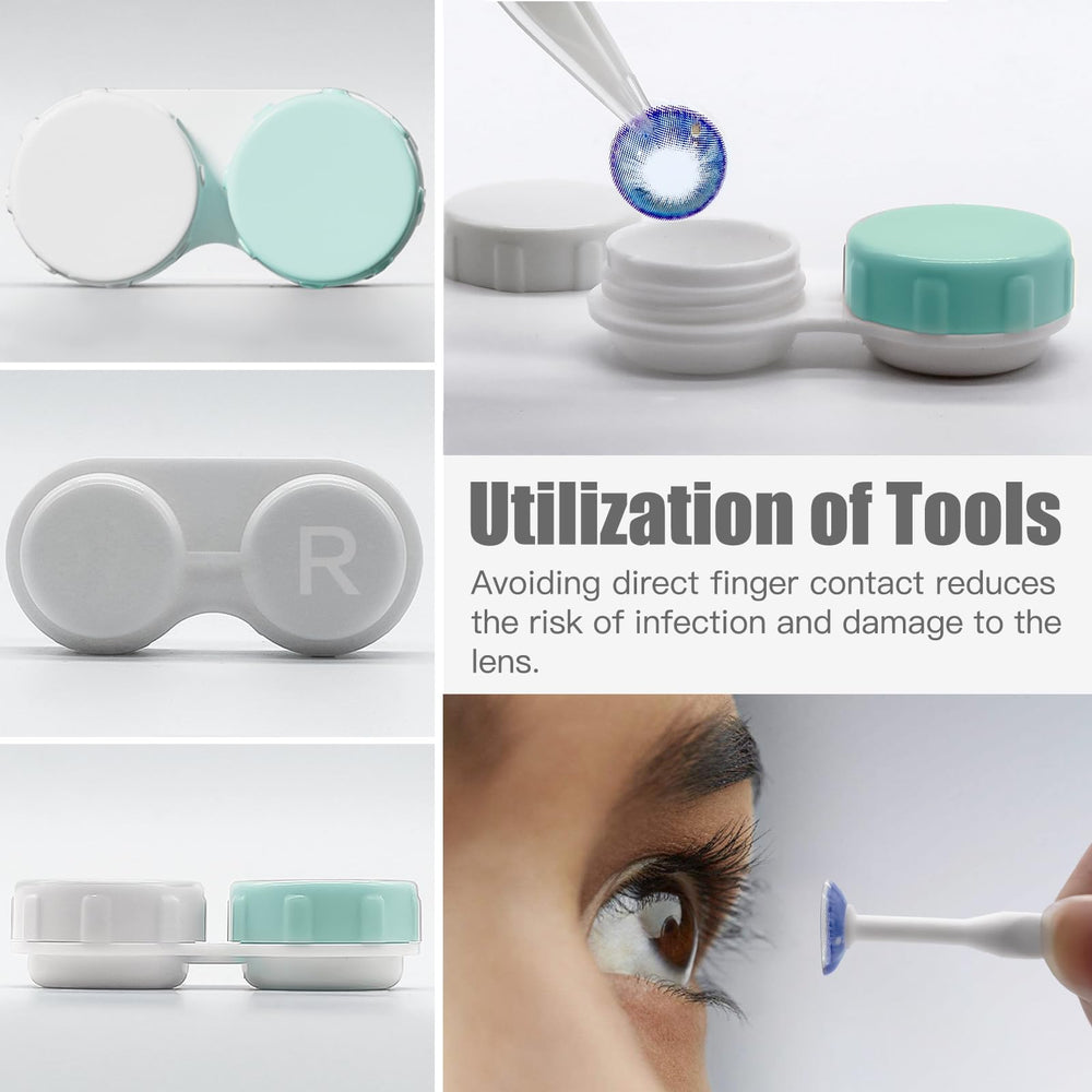 Vastsoon estuches de repuesto con tapas de colores para distinguir ojos.
