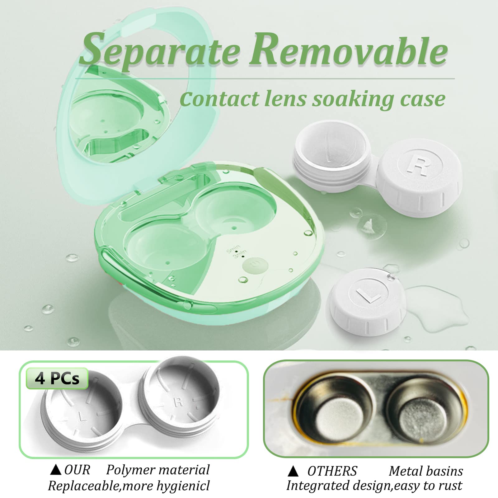 Vastsoon solution soak case supports hygienic storage and overnight soaking