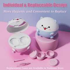 Vastsoon ultrasonic cleaner removes tear protein deposits for a thorough lens refresh