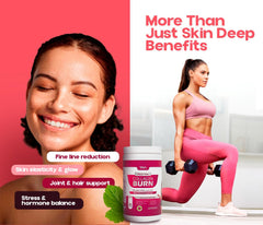 VDA Collagen Burn powder dissolves quickly for easy beverage mixing