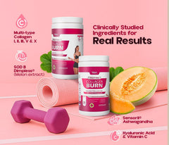 VDA Collagen Burn pour demonstrates quick, flavorless dissolving in drinks