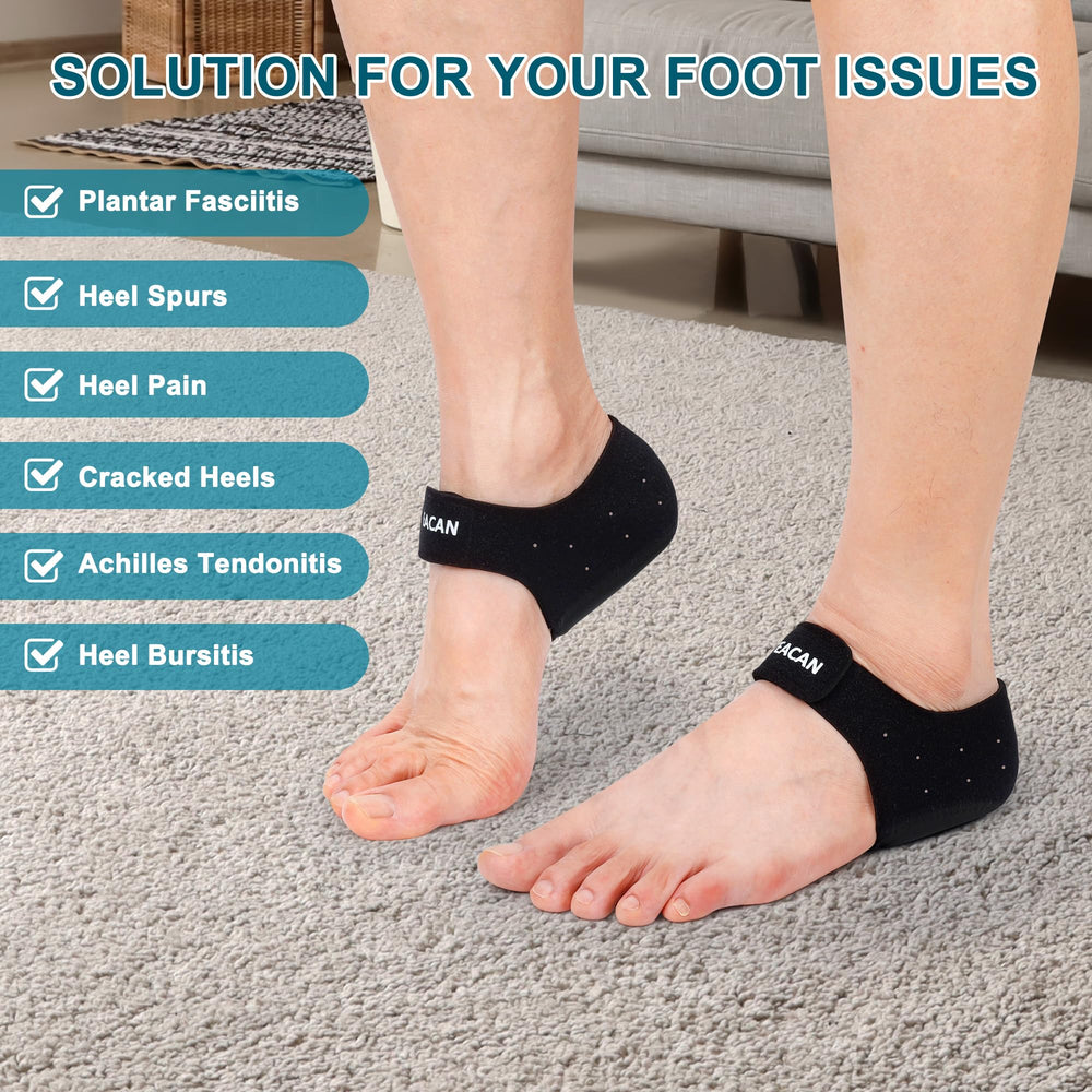 VEACAN heel protectors left/right identifiers ensure proper fit