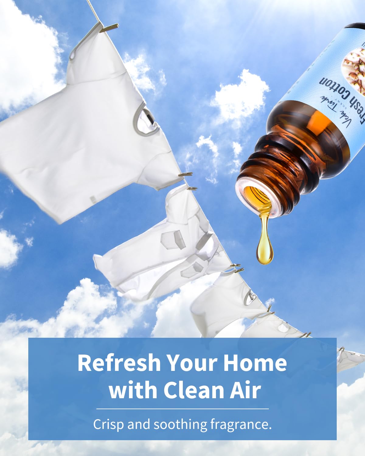 VEDA TINDA SCENT Clean Air diffuser oil refreshes living spaces