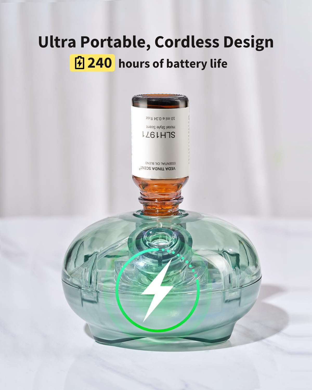 Smart spray modes on VEDA TINDA SCENT diffuser for efficient fragrance use