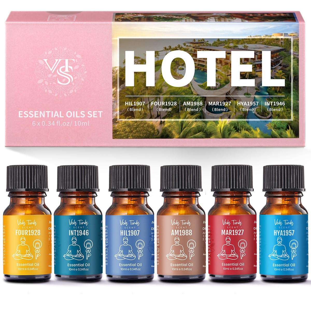 VEDA TINDA SCENT hotel-scent-set bottles 6x10ml for at-home fragrance experiments