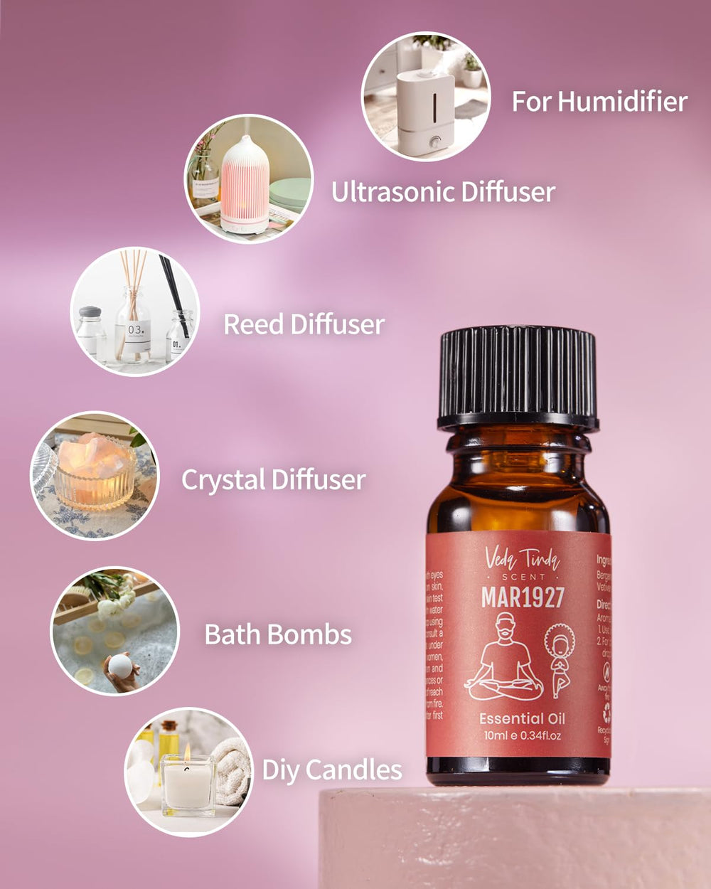 Packaging image of VEDA TINDA SCENT set highlighting premium hotel-inspired aromas for gifting