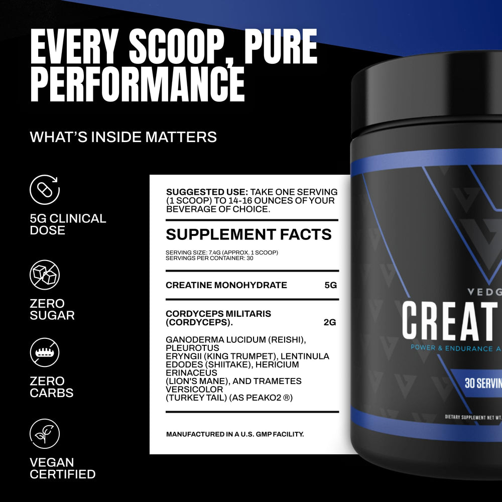 VEDGE Creatine+ athlete in gym demonstrates improved stamina during sprints