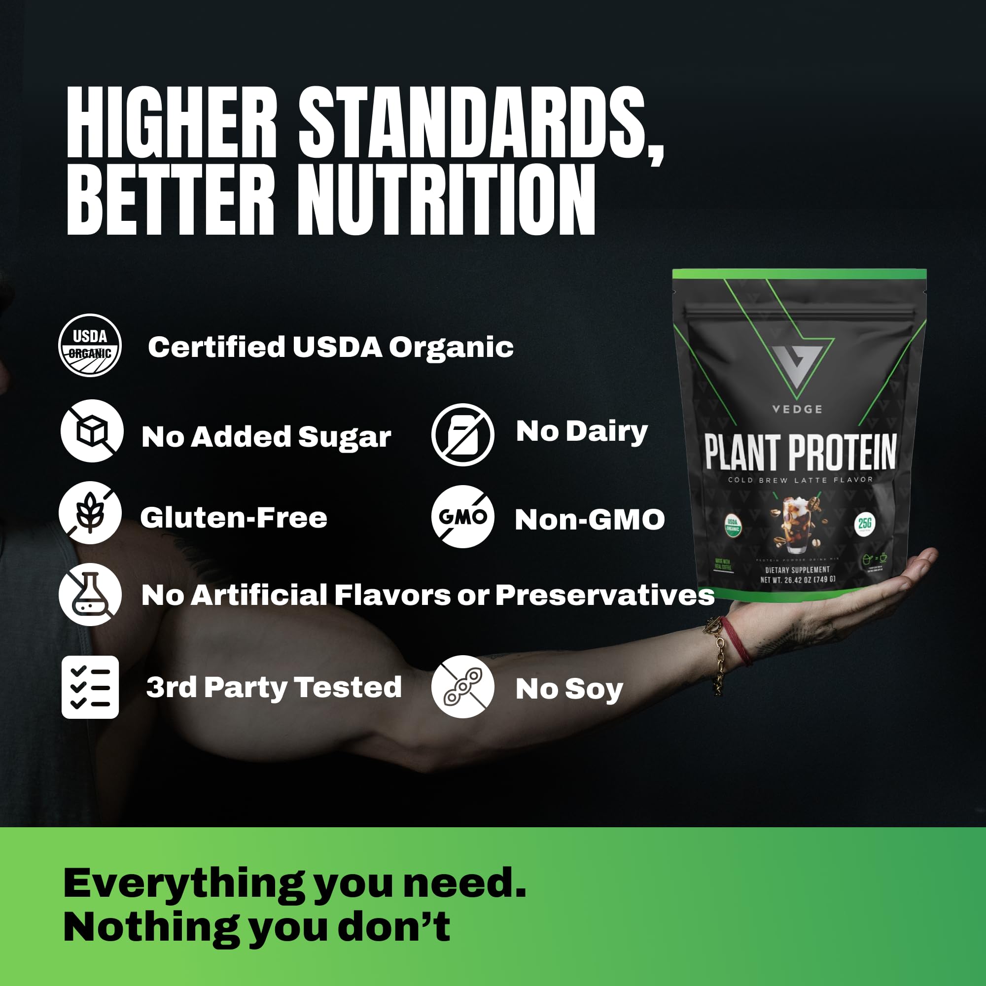 VEDGE vanilla flavor profile shown in shake for daily enjoyment.