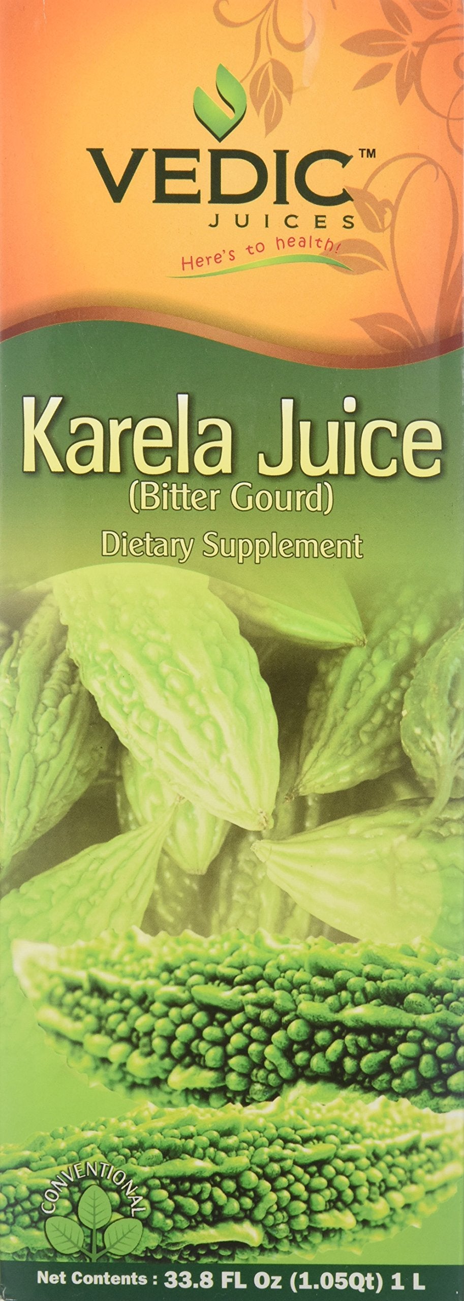 Vedic Juices Bitter Gourd juice bottle supports daily wellness.