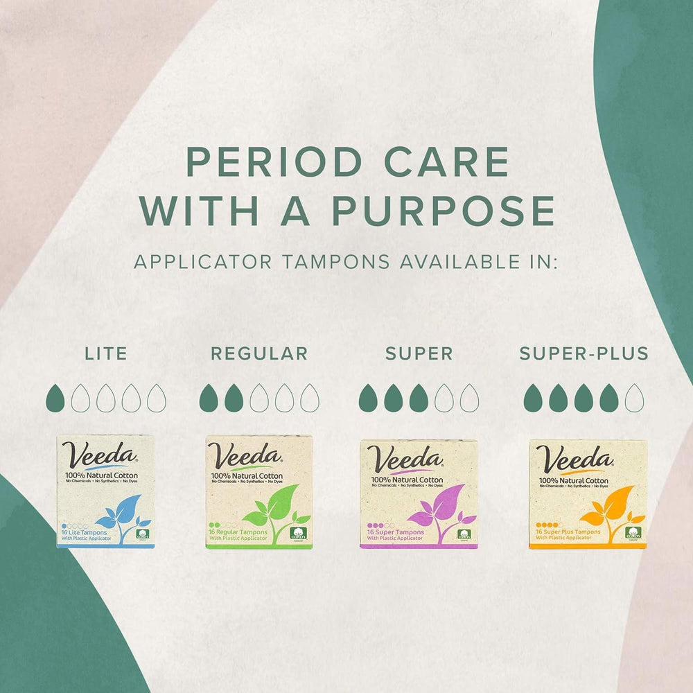 Veeda chlorine-, fragrance-, and dye-free materials for clean wear.