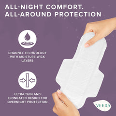 Veeda, alas de protección para mayor seguridad durante la noche.