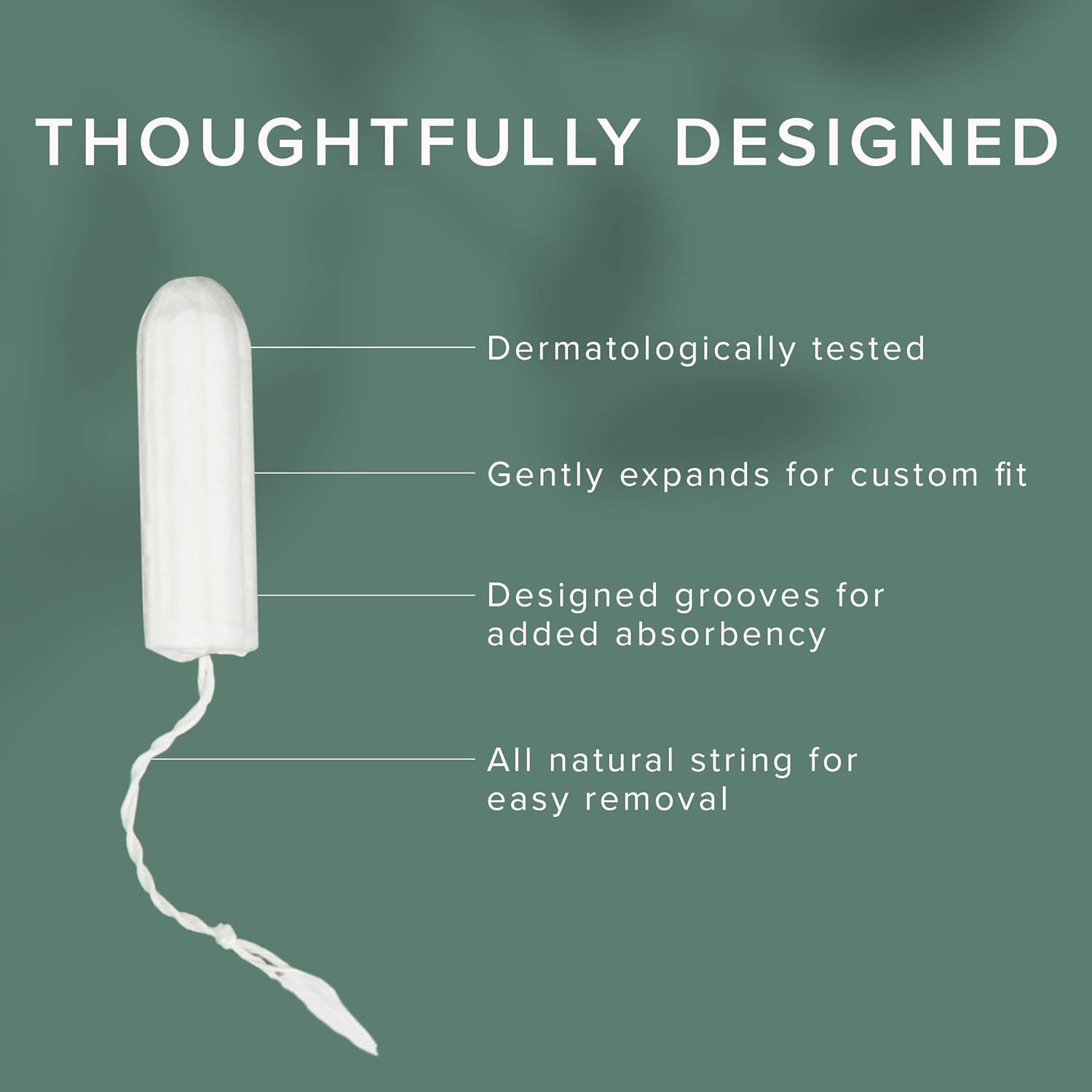 Veeda unscented hypoallergenic tampons offer gentle, irritation-free comfort