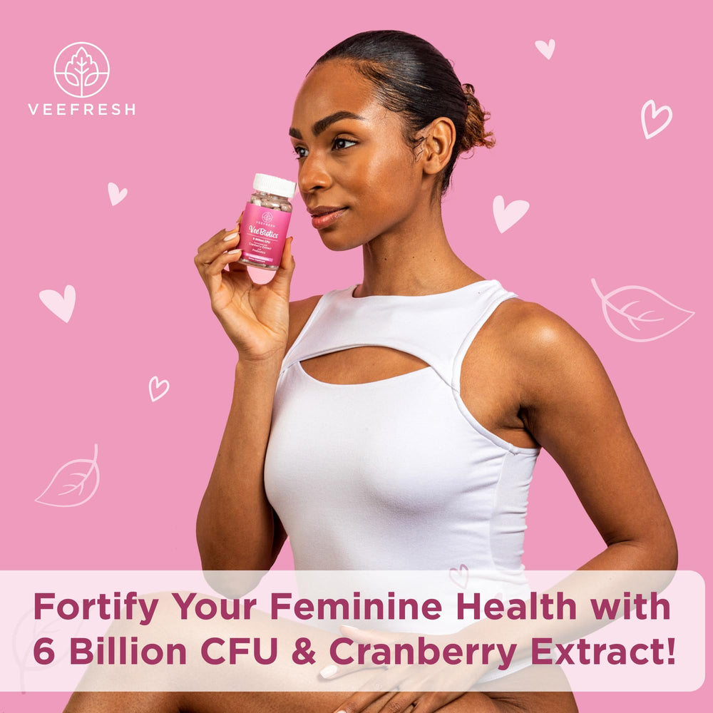 Poured capsules ready for daily dose of VeeBiotics.