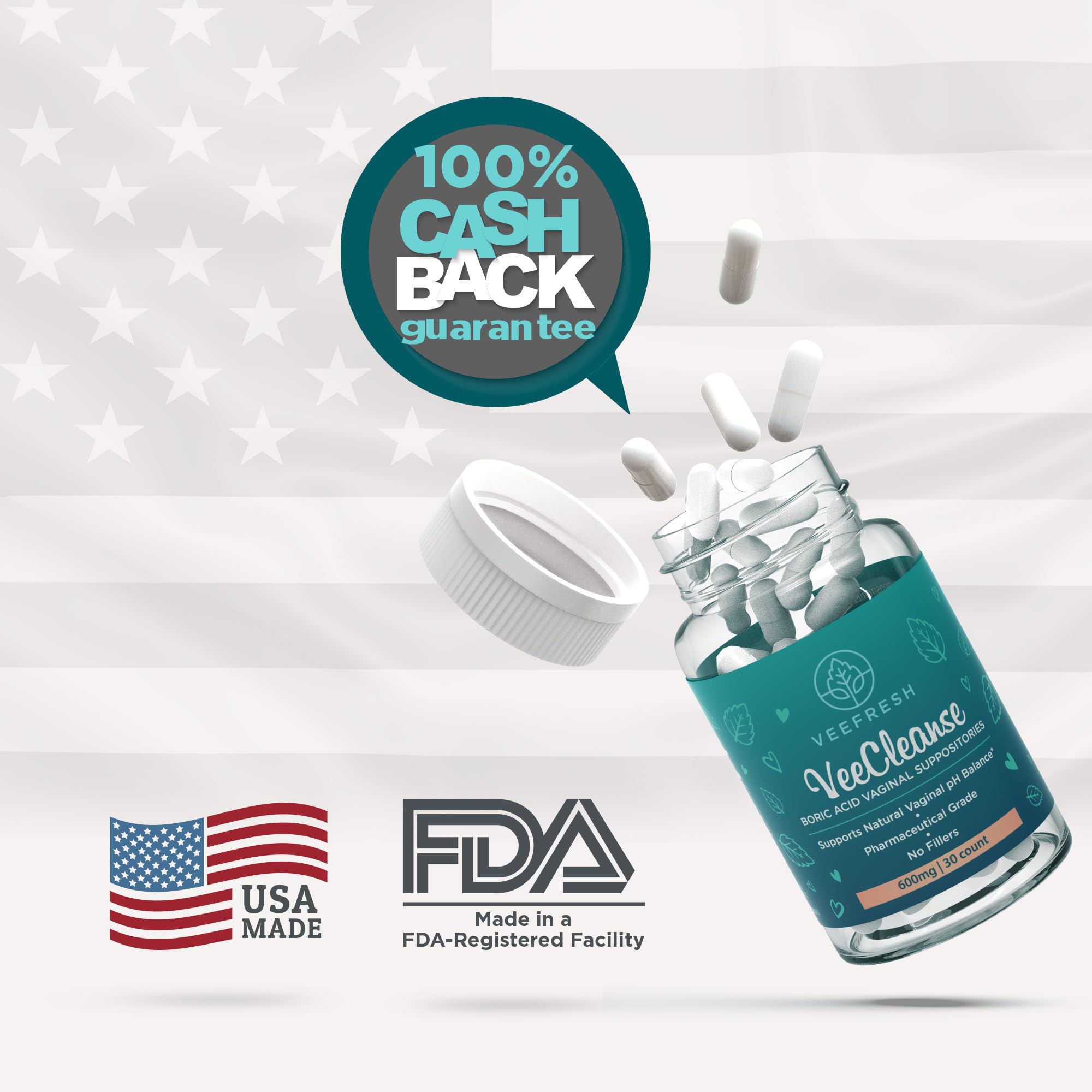 VeeFresh VeeCleanse overall branding conveys confidence and daily care.