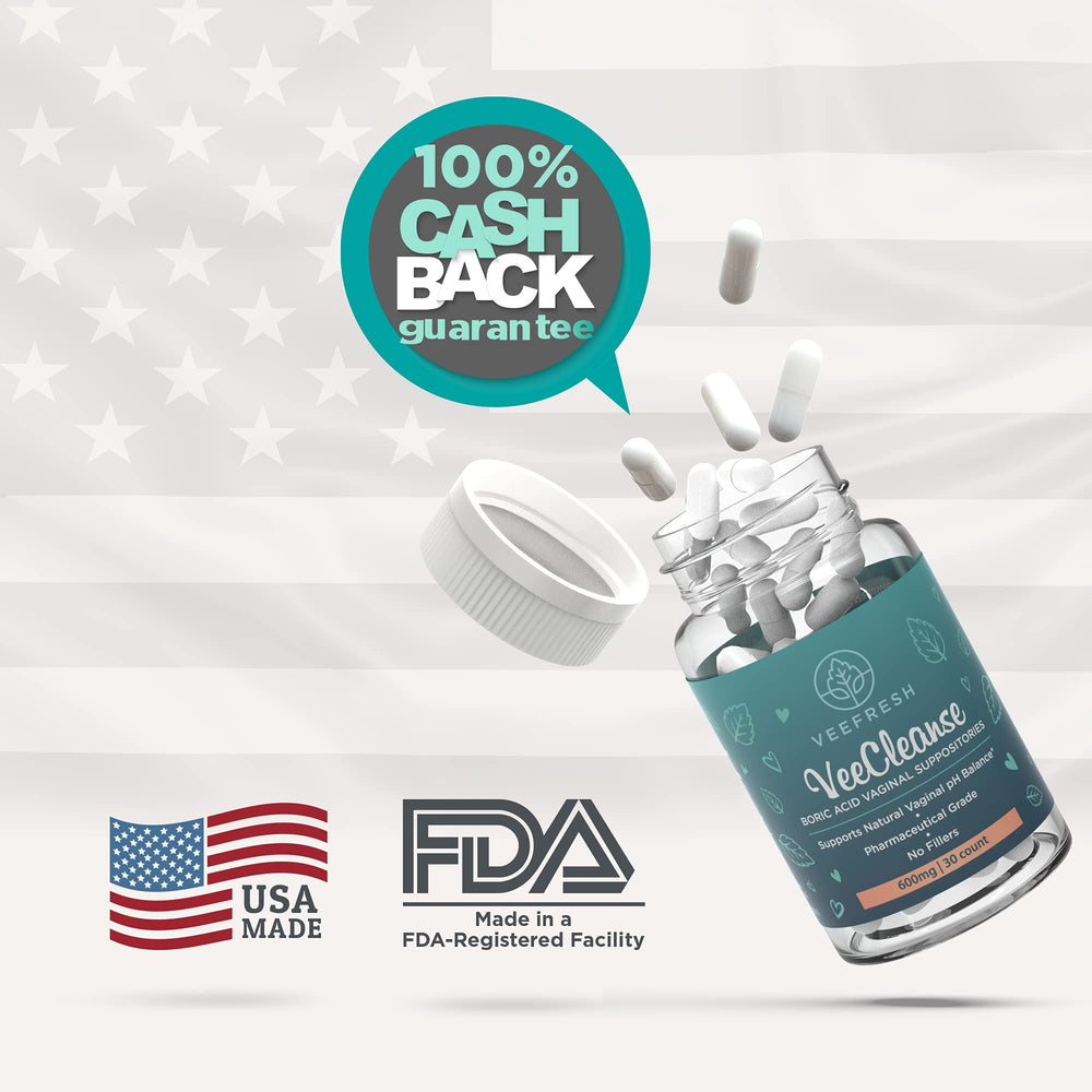 30-day money-back guarantee badge from VeeFresh.