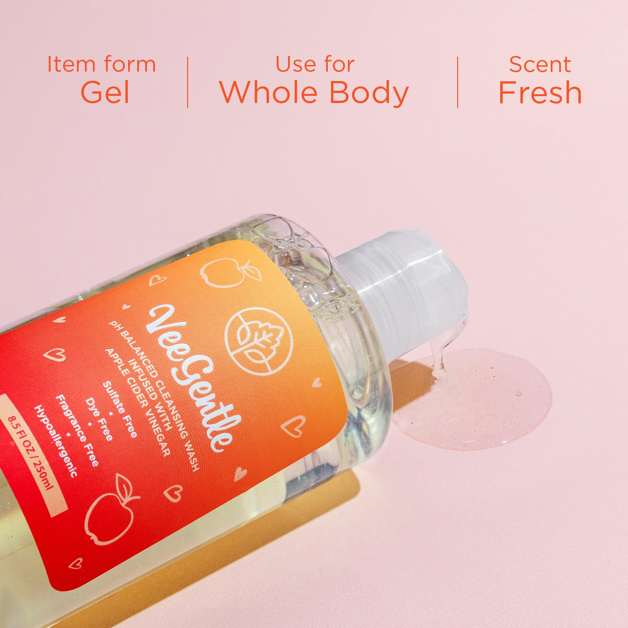 Compact 250ml packaging designed for portable daily hygiene.