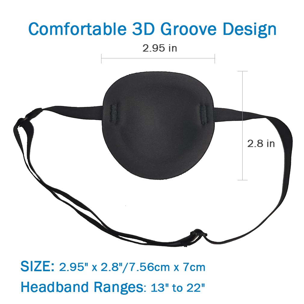 Breathable material eye patch by VEEJION designed for gentle skin contact