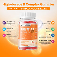 VEETAGYO B Complex label highlights vegan, methylated B vitamins.