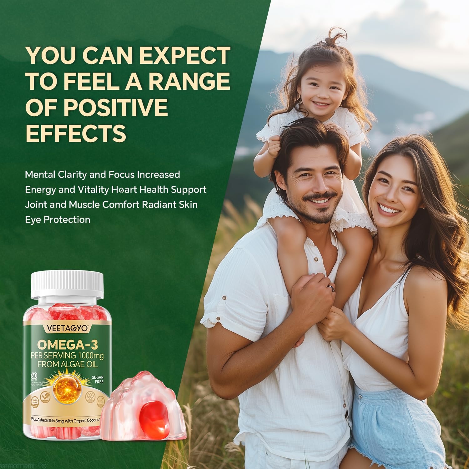 VEETAGYO omega-3 DHA EPA balance supports brain-friendly nutrition
