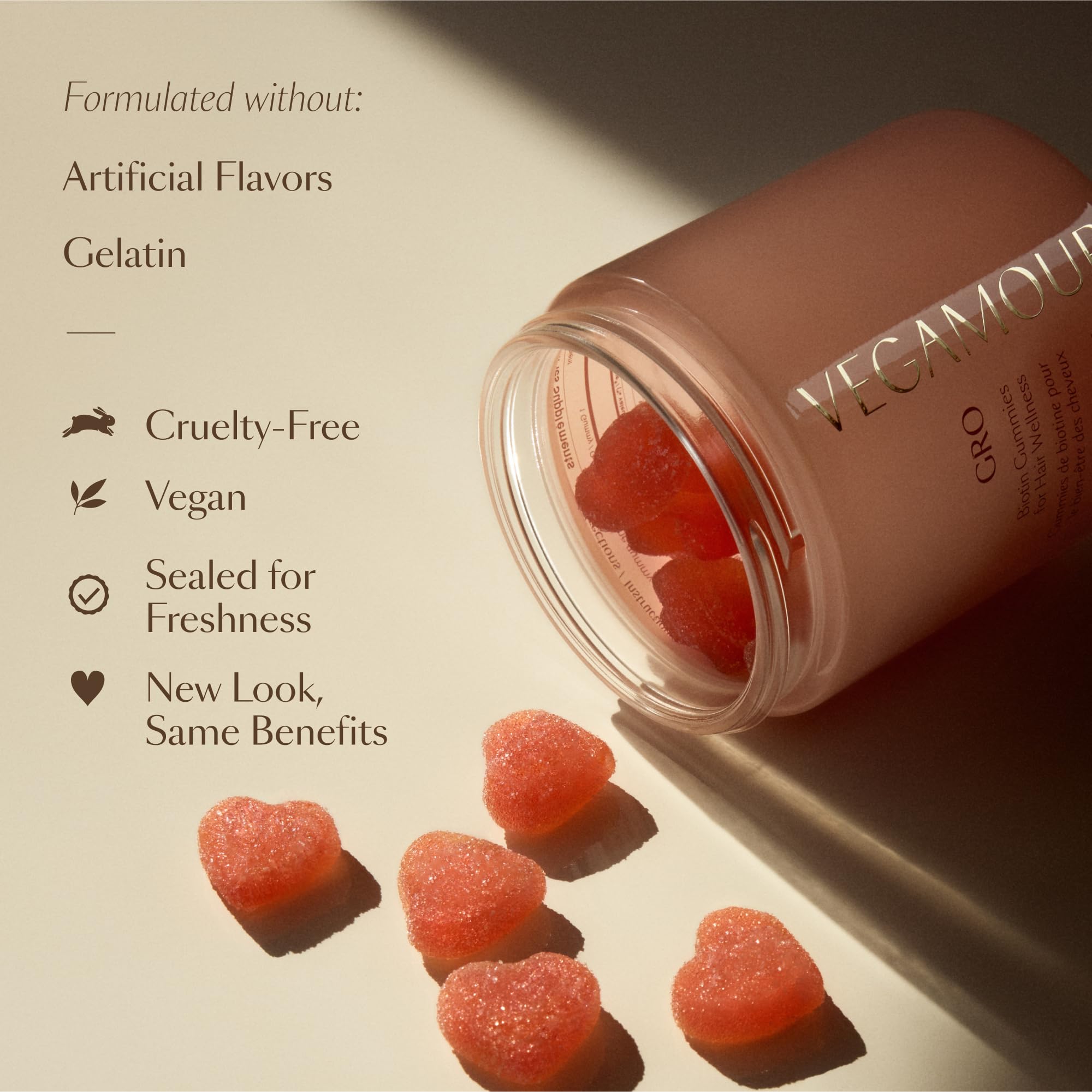 Ingredient close up highlighting vegan and paraben free formula for clean beauty.