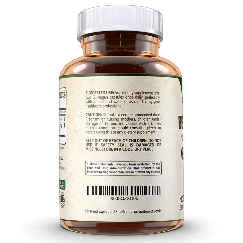Close-up of ingredients showing berberine and cinnamon blend