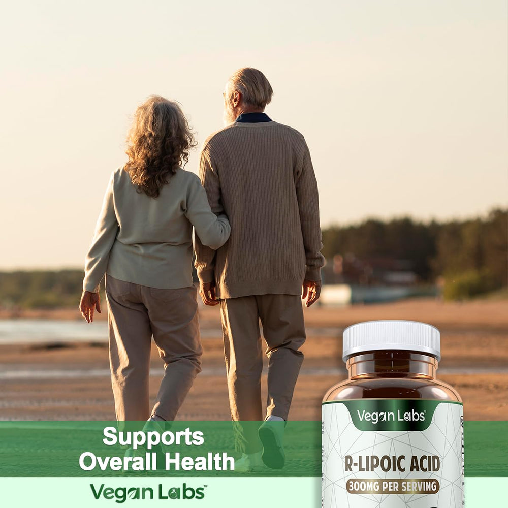 Vegan Labs R-Lipoic Acid 300MG daily-use bottle supports a consistent routine
