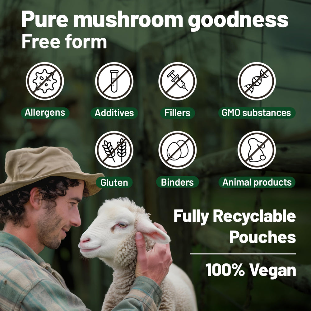 Made in USA badge on Vegan Vitality packaging.