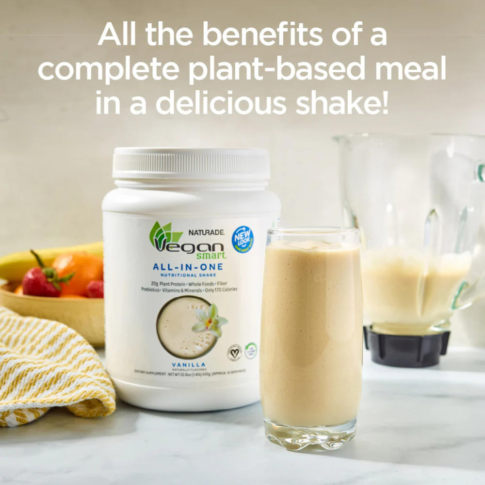 Vegansmart Naturade digestive enzymes blend image suggests improved nutrient absorption.