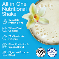 Vegansmart Naturade fruits-vegetables blend image highlighting 9-color nutrient diversity.