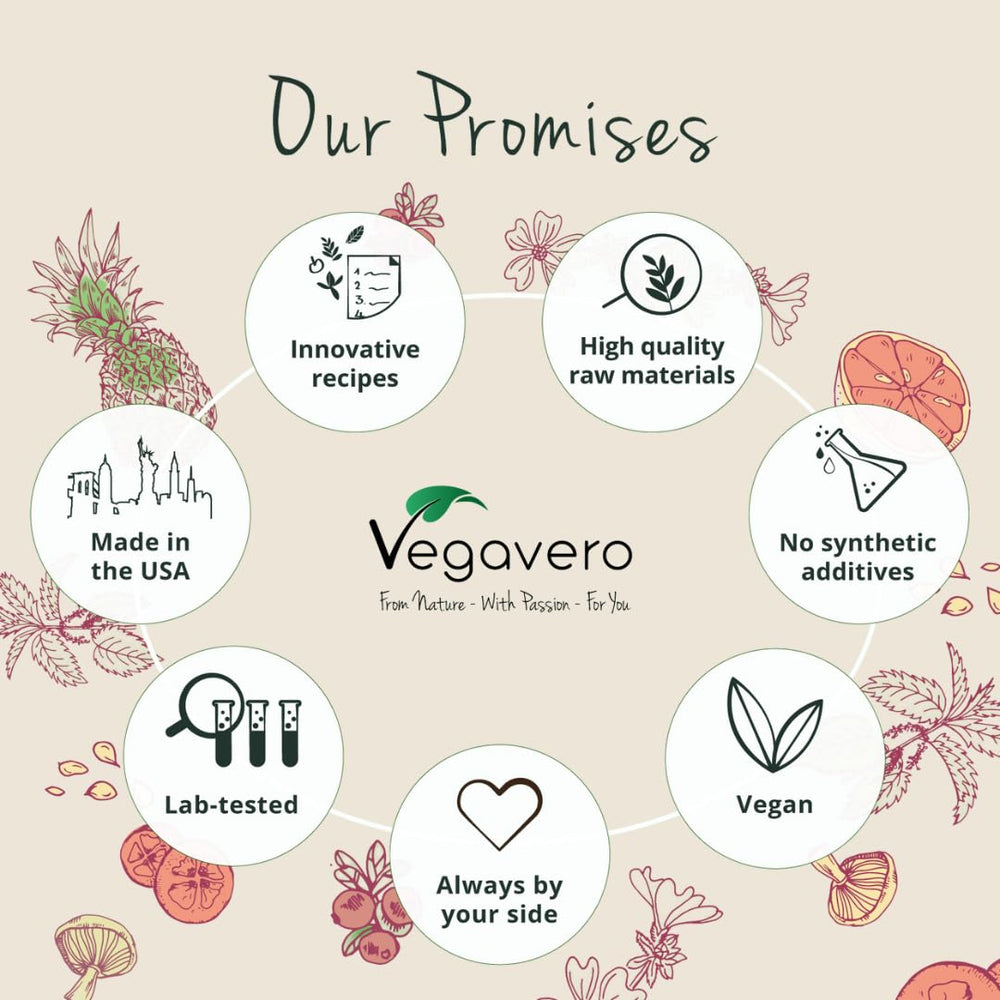 GMP-certified production badge featured on Vegavero product packaging.