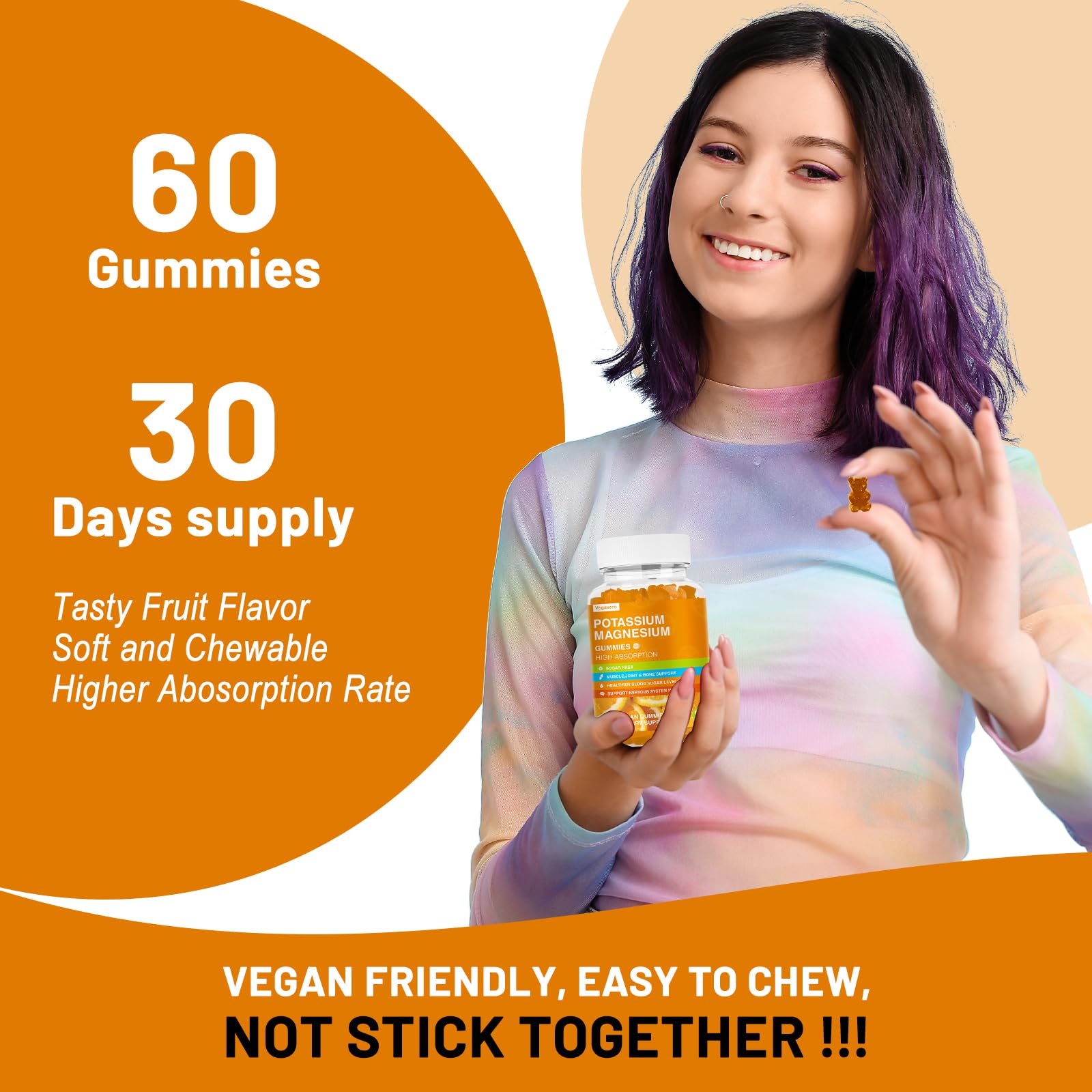Vegavero packaging-box presents vegan, non-GMO formula with no gelatin or artificial colors