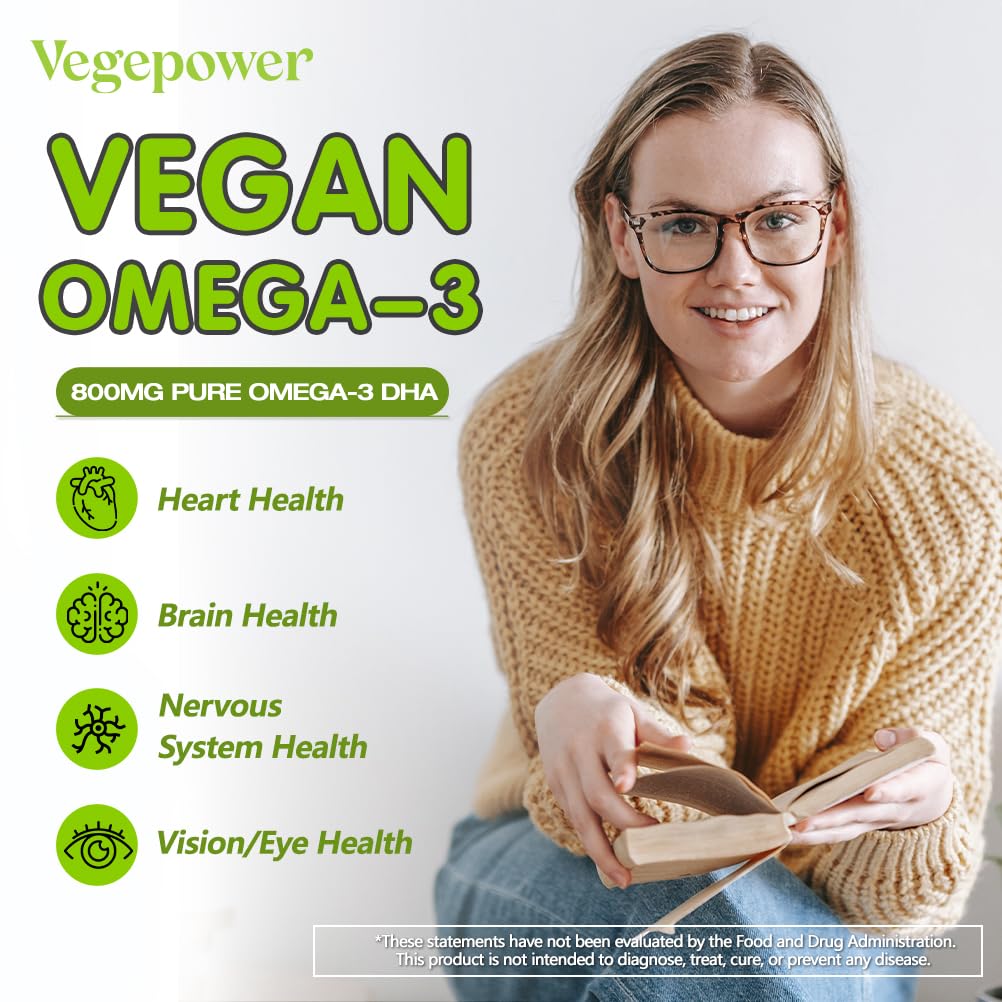 Carrageenan-free Vegepower softgels designed for vegan routines