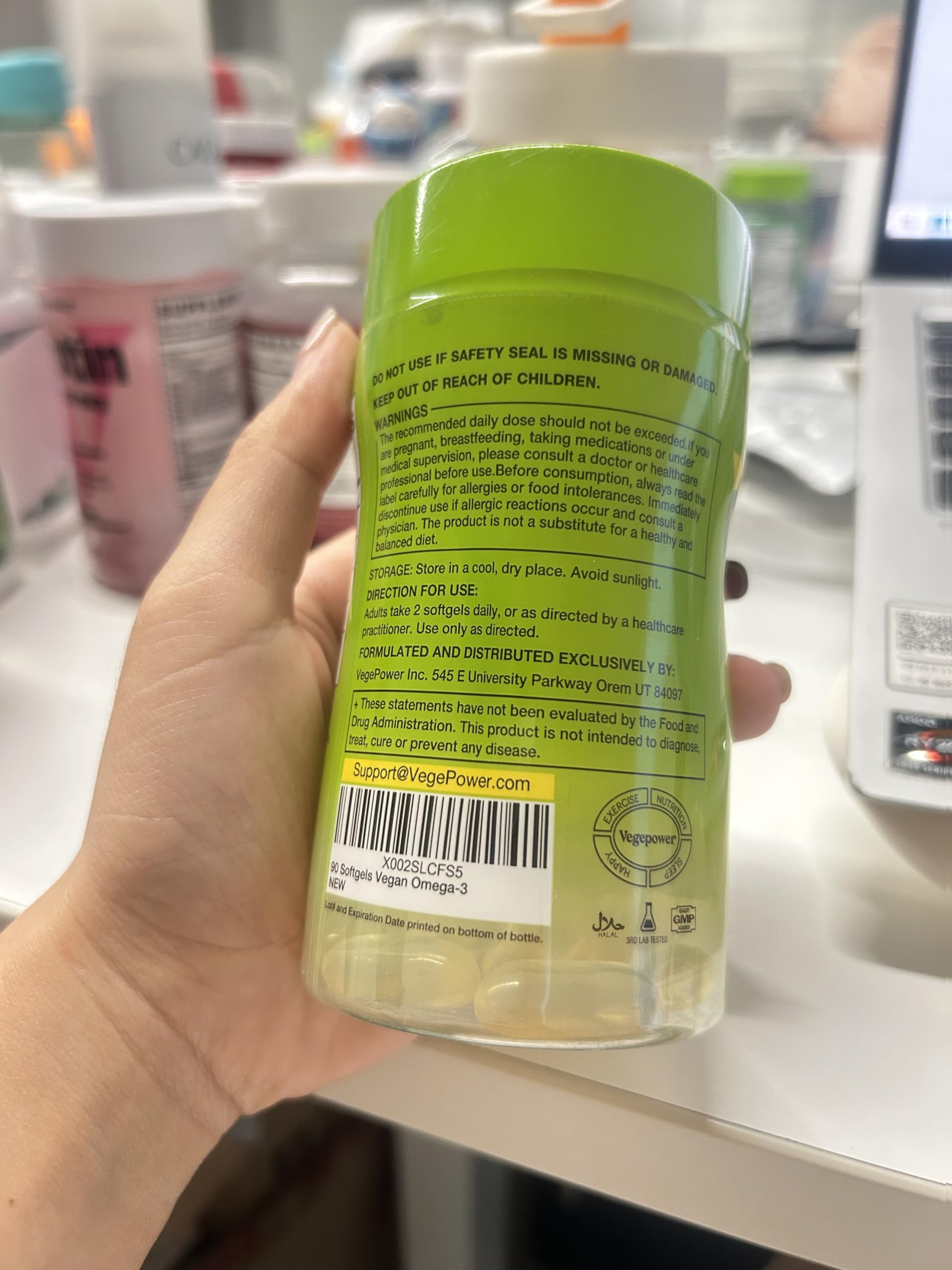 GMP manufacturing and third party testing ensure Vegepower quality