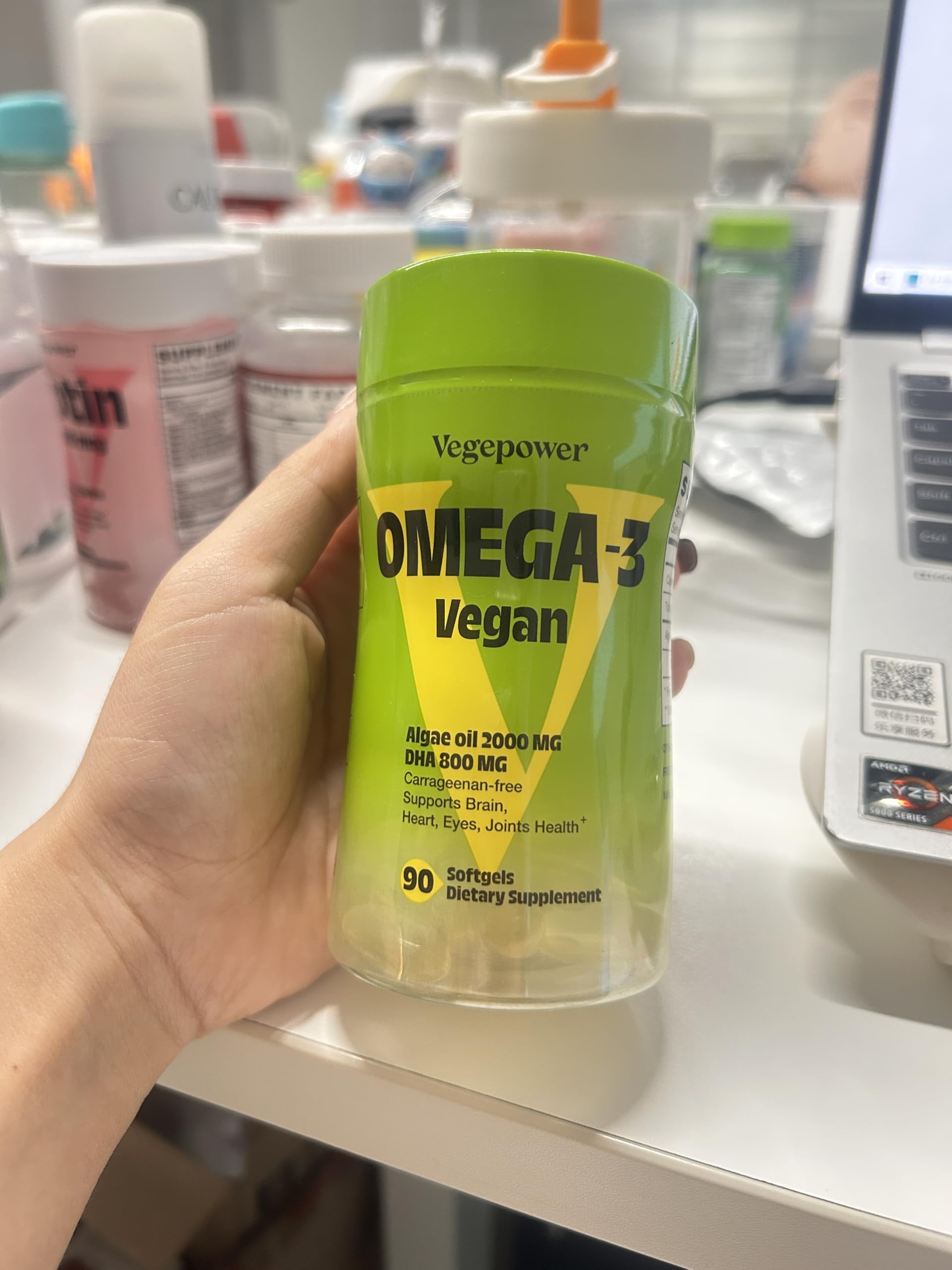 Mercury-free Vegepower DHA supports a clean daily supplement routine